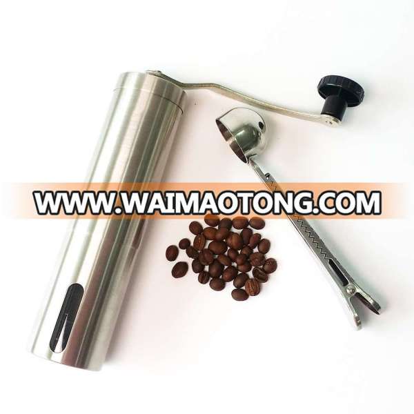 Factory FDA Hand Grinder Stainless Steel Burr Coffee Bean Grinder